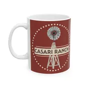 Casari Ranch Windmill Ceramic Mug – 11oz Rustic Farmhouse Coffee Cup — Casari Ranch