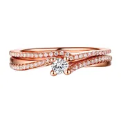 Beau Diamond Engagement Ring S201853A and Band Set S201853B