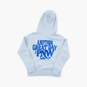 Another Iconic Day Light Blue Pacific Northwest Full Zip Youth Hoodie