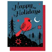 Happy Holidays Cardinal - Greeting Card