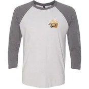 Charles City Comet 2022 Volleyball – Raglan 3/4 Sleeve Tee