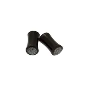 Black Horn Plugs with Speckled Metal Inlays (4 Gauge) — KOLO BODY ARTS