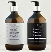 French Lavender & Amber Set: Bath and Shower Gel & Hydrating Body Lotion