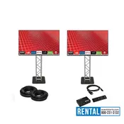RENTAL 2 x VIZIO 70" inch 4K LED Smart TV  + 8' Truss Stands