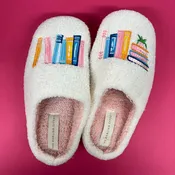 Book Nook Fuzzy Slippers - The Darling Effect
