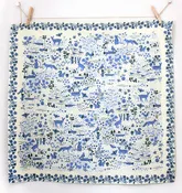 Garden Friends Art Tea Towel by Leah Duncan
