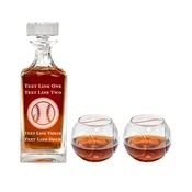 Baseball Decanter Set