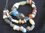 Ancient Middle East Beads, Stone & Glass, Faience Mix from Syria