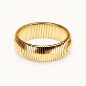 Half Round High Gloss Gold - Wide