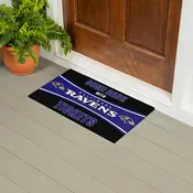 28" x 16" PVC Trapper Mat, Come Back with Tickets, Baltimore Ravens