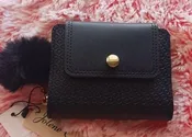 Jolene Couture Trifold Multi Card Wallet Zipper Coin Pouch with Pom Pom Black - $15 New With Tags - From Simjo