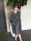 Liebe Dress with Shirred Puffed Sleeve — LIZA RIETZ