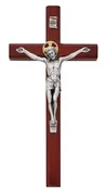 10 In Cherry Stain Crucifix - Made in USA (80-192)