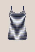 Casoria Tankini Top - navy/off-white #71790