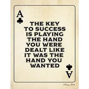 Ace Of Clubs By Susan Ball Art Print - 12 X 16