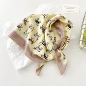 Multi-Use Retro Floral & Animal Print Square Bandana
