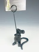 Vintage Cast Iron Mouse Sign-Holder — Suzanne Crane Fine Stoneware