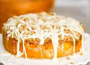 Juicy Peach Crumb Coffee Cake 9"