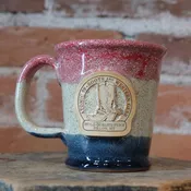 Atomic 79 Morning Rambler Old Glory Mug with Dual Medallions