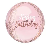 16" Pink Champagne Orbz Balloon