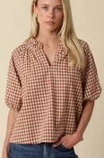 alex blouse - rust