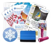 Snowflake UV Window Decals - Classic Series