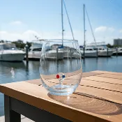 16 oz Large Pour Wine Glass, Life Preserver