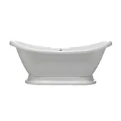 Beckett 69-inch Double Slipper Acrylic Bathtub