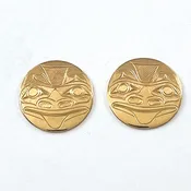 14kt Gold Bear Earrings<br>By James McGuire