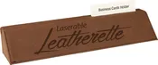 10 1/2" Laserable Leatherette Desk Wedge with Business Card Holder