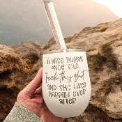 A Wise Woman One Said F This Wine Tumbler