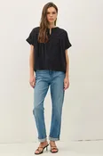 Be Cool Eyelet Laced Top
