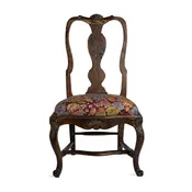 18th C Swedish Baroque Side Chair