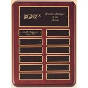 12 plate Rosewood Perpetual Plaque