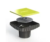 EBBE 4″ SQUARE DRAIN RISER & PLUG + HAIR TRAP (E4400)