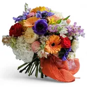 The Beautiful One Colorful Mixed Blossoms Bouquet Designer's Choice