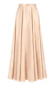 Amerie Satin Skirt - Champagne