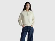 100% wool half-zip sweater