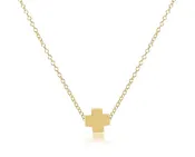 16" Necklace Signature Gold Cross