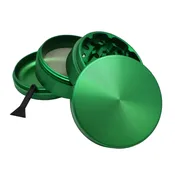 65mm Green Metal Spice Herb 4 Part Grinders