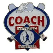 Babe Ruth Baseball Coach Pin