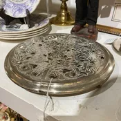 Antique Silver Trivet