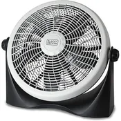 Black+Decker 4-Inch Convertible Tabletop Cooling Fan Two-Speed Adjustable Tilt-Head Lightweight Personal Fan for Desk Counter or Shelf Use Quiet Operation