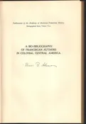 A Bio-Bibliography of Franciscan Authors in Colonial Central America