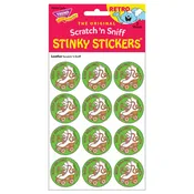 Keep Rolling! - Leather-Scented Retro Scratch 'n Sniff Stinky Stickers, 24 Stickers