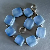 Blue Granite Bracelet | Fused Dichroic Glass Jewelry | WindHorse Arts — WindHorse Arts