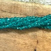 1-03-6015 - Czech Fire Polish Beads, Teal, 3mm | Strand