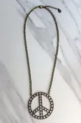 Blaze Peace Rhinestone - Bronze