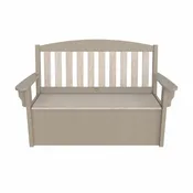 DURAWOOD® Poly Heritage Woodgrain Stowaway Bench