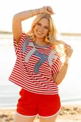 1776 Americana Striped Top